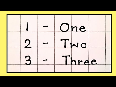 Number Names 1 to 10 | 123 | Number names | Number spelling | Learn Numbers | Numbers 1 to 10