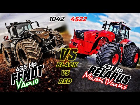 FENDT 1042 Vario VS BELARUS 4522 - Which is better & stronger on 430+ Hp? [Comparison on ALL levels]