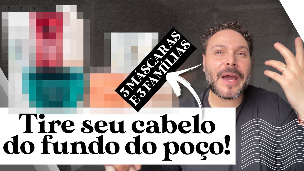 6 MÁSCARAS para RESGATAR o seu cabelo do CATIVEIRO!