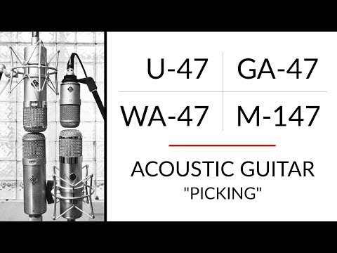 GUITAR 1 Neumann U-47 vs M-147 vs Golden Age Premier GA-47 vs Warm Audio WA-47 microphone shootout!