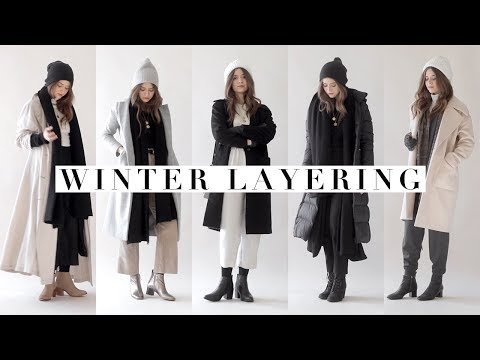 冬の服を重ねる // 冬の服のスタイルの作り方 (Layering Winter Outfits // How to Style Winter Clothing)