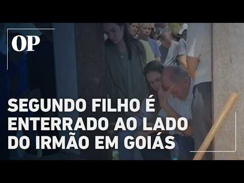 Corpo de segundo filho morto pelo pai é sepultado em Itumbiara ao lado do irmão mais velho