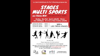 INFOS // Stages enfants multisports 2020 - BASSIN CHAMBERIEN au 13ème BCA
