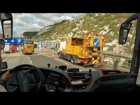 London. Londyn. Calais- Dover Ferry 🛳️🚌🙂 Mercedes- Benz Tourismo