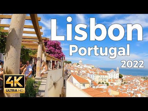 Lisbon 2022, Portugal Walking Tour (4k Ultra HD 60fps) - With Captions