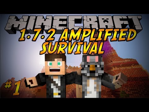 Minecraft: 1.7.2 Amplified Survival Ep 1: "AWESOME VILLAGE"