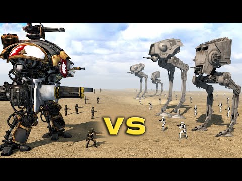 IMPERIAL GUARD vs GALACTIC EMPIRE | Warhammer 40k vs Star Wars (4K, Cinematic)