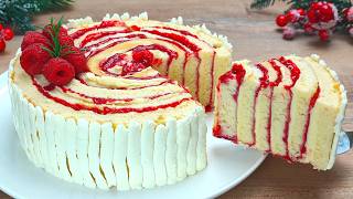 🎄🎂New magic cake for Christmas. Cake for the whole family. Quick and easy recipe.