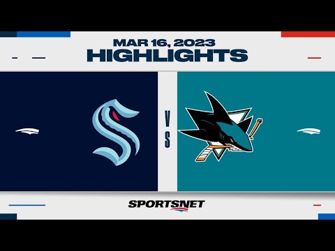 NHL Highlights | Kraken vs. Sharks - March 16, 2023