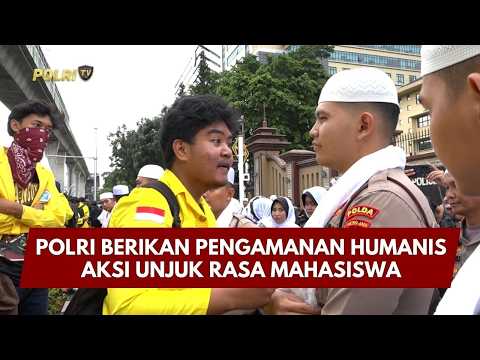 PRESISI UPDATE: POLRI BERIKAN PENGAMANAN HUMANIS AKSI UNJUK RASA MAHASISWA 27/02/26 (21.30)