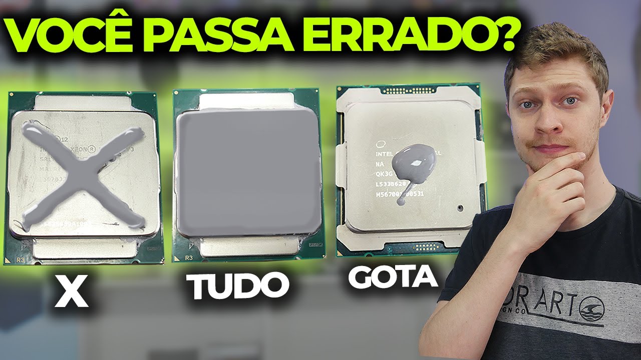 QUAL O JEITO CERTO DE PASSAR PASTA TÉRMICA NO PROCESSADOR? GOTA, X OU TUDO? (COM TESTES)
