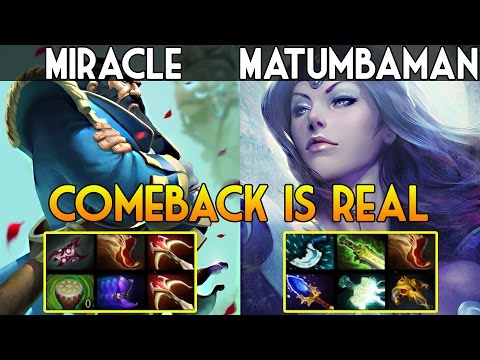 Miracle- VS Matumbaman - Comeback is Real | Dota2 EU Pubs