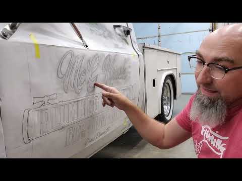 Lettering A Plumbing Truck: Part 3 Gold Leaf