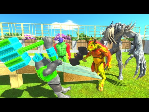 How Many Ghor to Defeat Scourge + Hill Giant + Minotaur ? Animal Revolt Battle Simulator