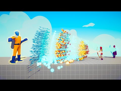 1000x OVERPOWERED ICE + FIRE ARROW VS EVERY BOSS | TABS - Totally Accurate Battle Simulator
