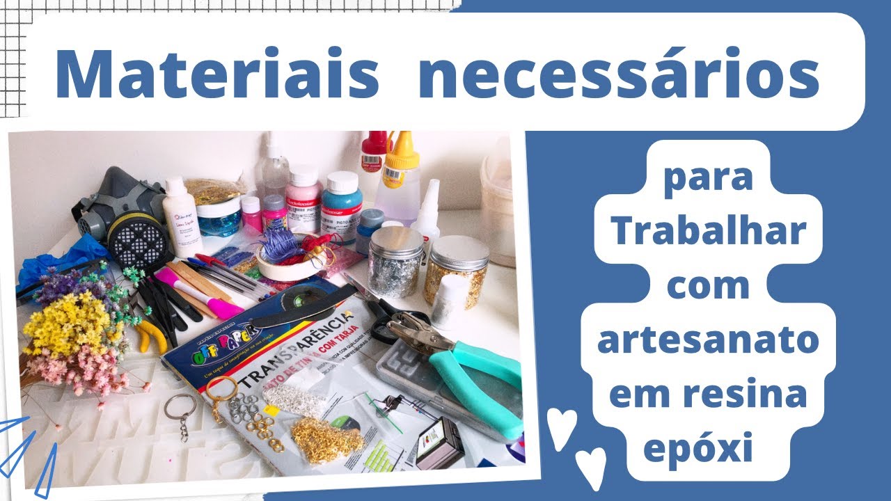 Materiais necessários para trabalhar com artesanato em resina epoxi
