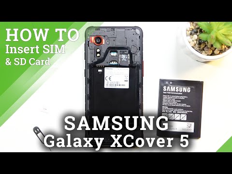 How to Insert SIM & SD Cards in SAMSUNG Galaxy XCover 5 – Installation of SIM & Memory Cards