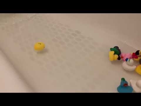 Bathtub Filling ASMR // Slow Filling Colorful 🌈 Rubber Ducks 🦆 1 Hour Loop to Calm + Focus