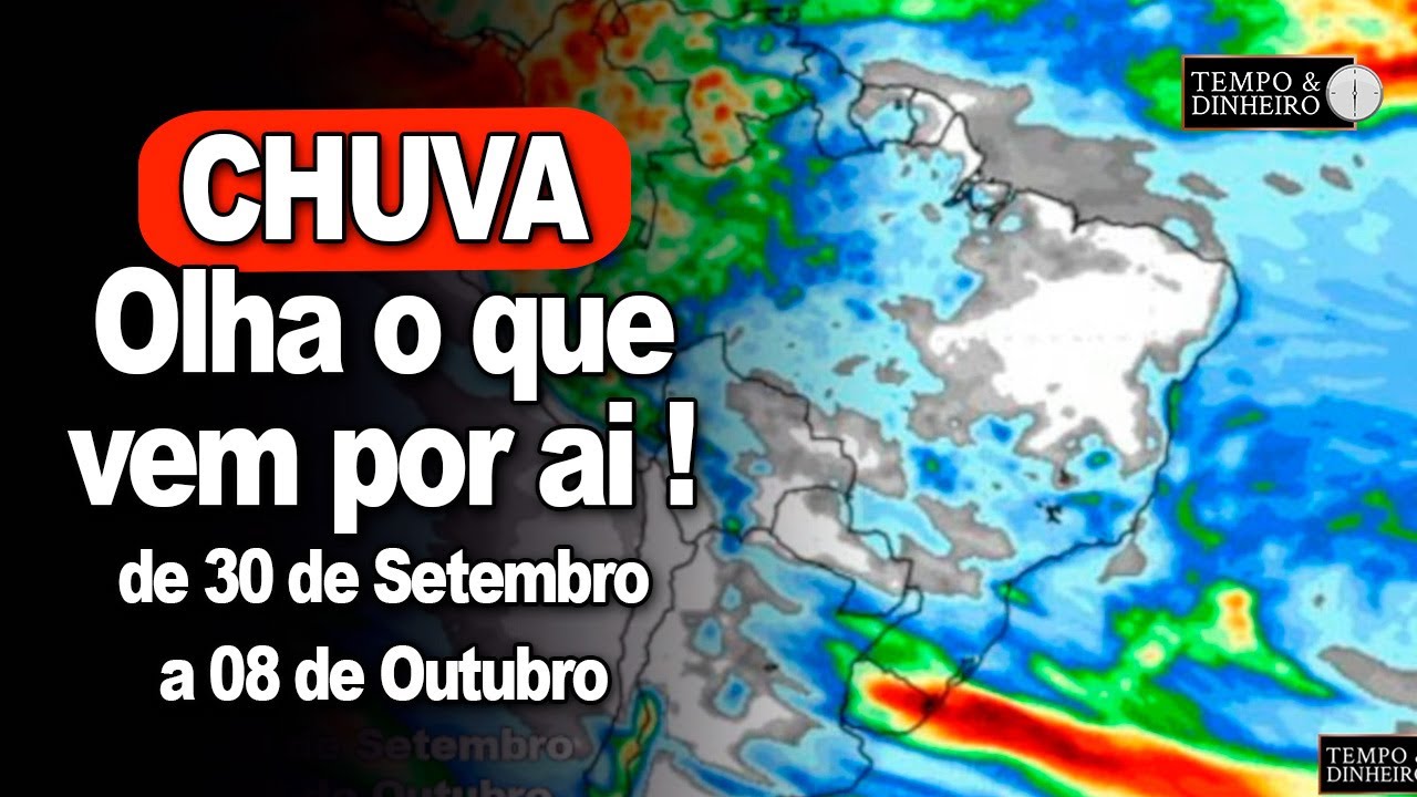 Chuvas devem ser isoladas no começo de outubro com altas temperaturas