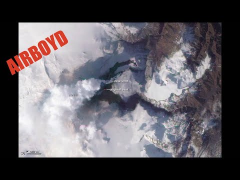 Eruption of Eyjafjallajökull Volcano, Iceland Via Satellite