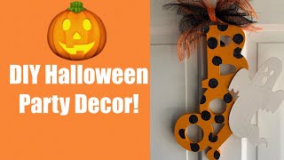 DIY Halloween Boo Sign!! How to Create Halloween Party Decor! DIY Halloween Decorations for Party