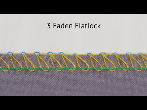 Einfädeln der baby lock desire3 / 3 Faden Flatlock Schmal