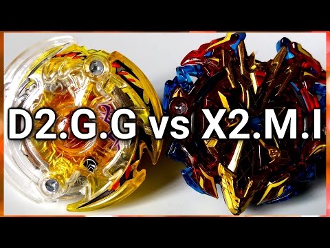 Dark Deathscyther .G.G vs Xeno Xcalibur .M.I - BATALHA BEYBLADE BURST! ベイブレードバースト