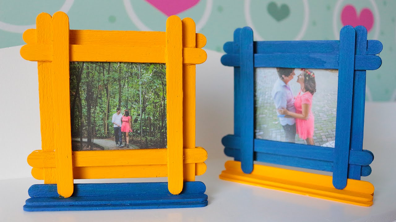 DIY: Porta-retratos com palito de picolé