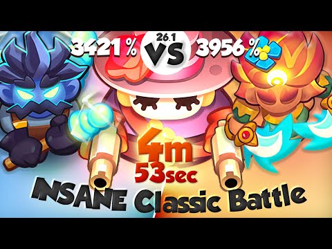 INSANE Classic Battle | Tesla (3421%) vs BD (3956%) 4:53 mins | PVP Rush Royale