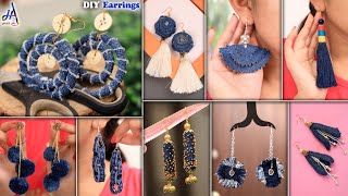 Fancy! DIY Earrings From Old Jeans - DIY Jewelry
