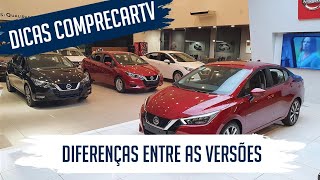 Nissan Versa 2021 - Diferenças entre as versões