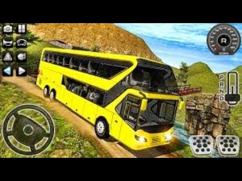 Uphill offroad bus driving sim - 3D Gameplay 2020