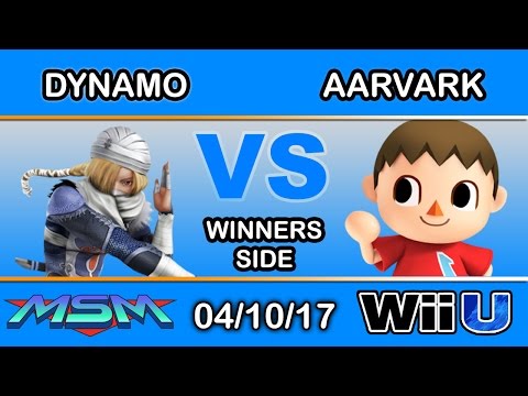MSM 93 - 2S | Dynamo (Sheik) Vs. BSD | Aarvark (Villager) Winners Side - Smash Wii U