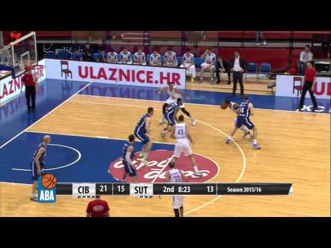 ABA Liga 2015/16 highlights: Cibona - Sutjeska R22 (31.1.2016)