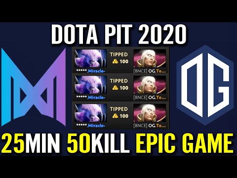 OG vs NIGMA Highlights - 25min 50Kill Miracle Void vs Invoker Topson | Dota Pit 2020