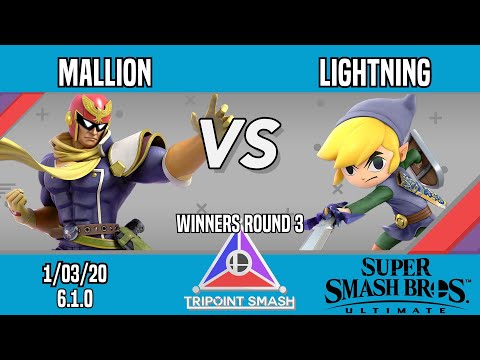 Tripoint Smash 91 - Winners Round 3 - Mallion(Captain Falcon) Vs. Lightning(Toon Link)
