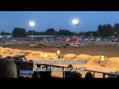 Derby Cars Are Loud! - Demo Derby 2021 - Park County Fair