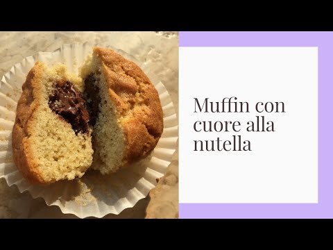 MUFFIN con cuore morbido alla NUTELLA | Ricette facili