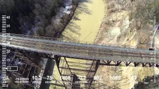 preview picture of video 'DJI Phantom: Portageville Trestle and High Falls'