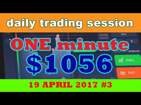 Binary Option Strategy 2017 IQ Option for Beginners $1056 in 1 Minutes