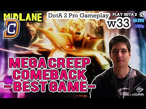 😱 W33 INVOKER | AMAZING MEGA CREEP COMEBACK | DOTA 2 PRO PLAY  RANKED MATCH