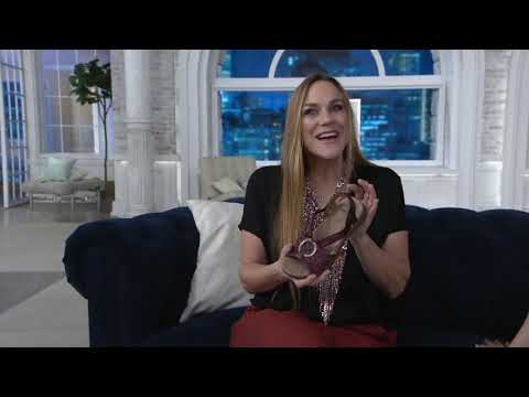 Earth Origins Leather Sandals with Metal Detailing - Stella Sabrina on QVC