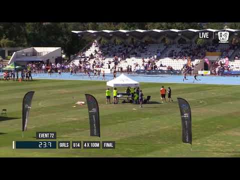 GIRLS U14 4X100M FINAL - 2017 SUBWAY STATE RELAY CHAMPIONSHIPS // LAVicTV