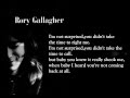 I'm not surprised - Rory Gallagher (lyrics on screen)