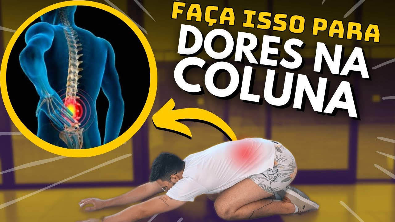 Como TRATAR A DOR LOMBAR EM CASA com 5 exercícios SIMPLES