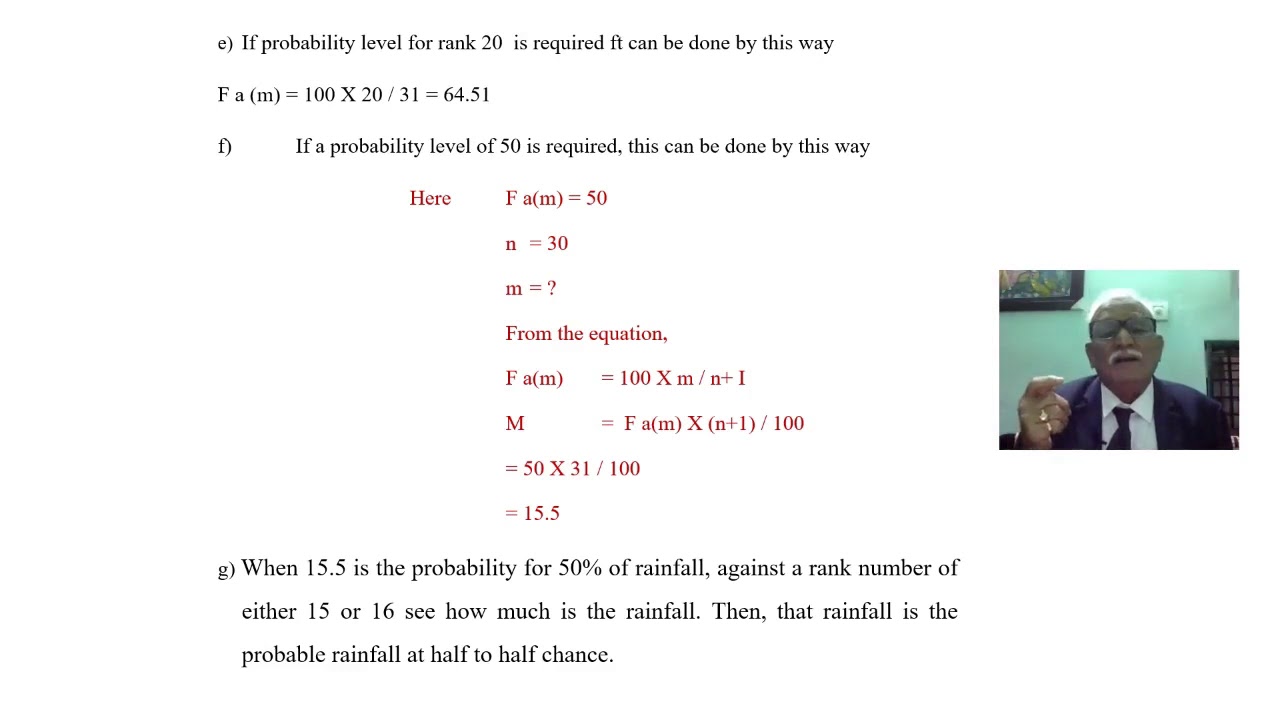 Rainfall analysis