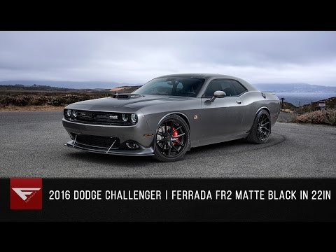 2016 Dodge Challenger SRT Scatpack | Ferrada FR2 Matte Black / Polished Black Lip