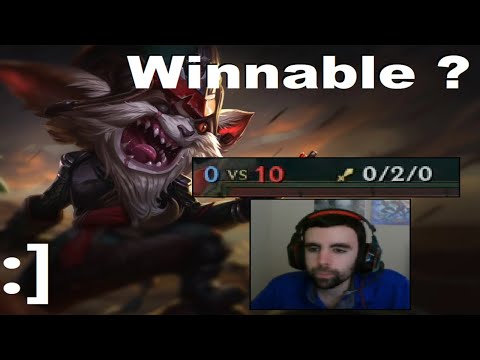 Crit Kled ... is THIS winnable ? (facecam full gameplay)