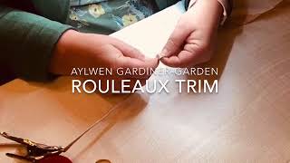 Sewing your rouleaux trim