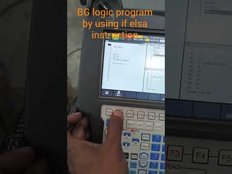 fanuc robot BG (background) logic program by using if instructions
